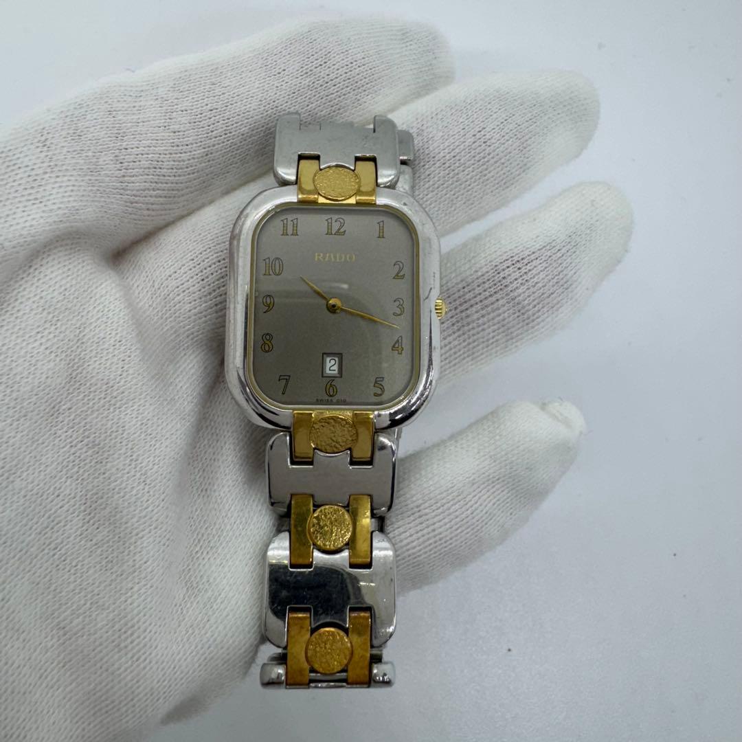 ✨RADO✨ラドー✨コンビ✨デイト✨グレー文字盤✨ヴィンテージ✨腕時計✨
