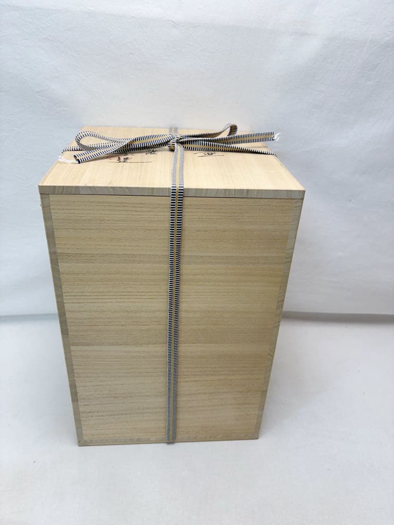 未使用 茶道具 杉原祥公作 丹波焼 飾壺 正絹 飾網紐付 四つ耳壷 陶印 共箱