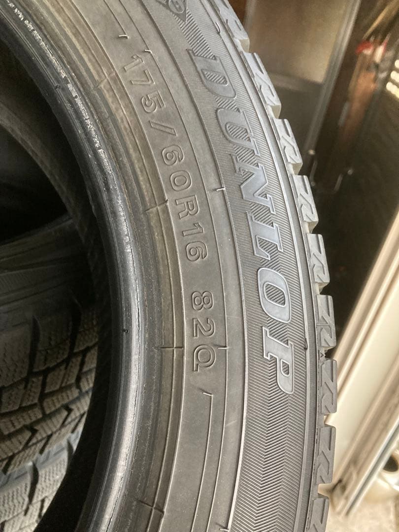 Atsu1 ラクティス等バリ溝ダンロップ175/60R16スタッドレス2本
