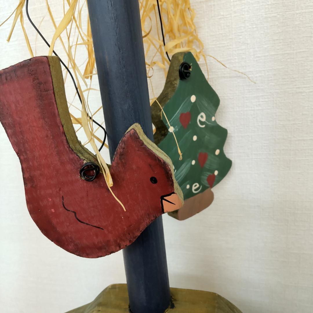 80cm+　クリスマス　重厚　木製スコップ　2点　スノーマン　カントリー　大きい