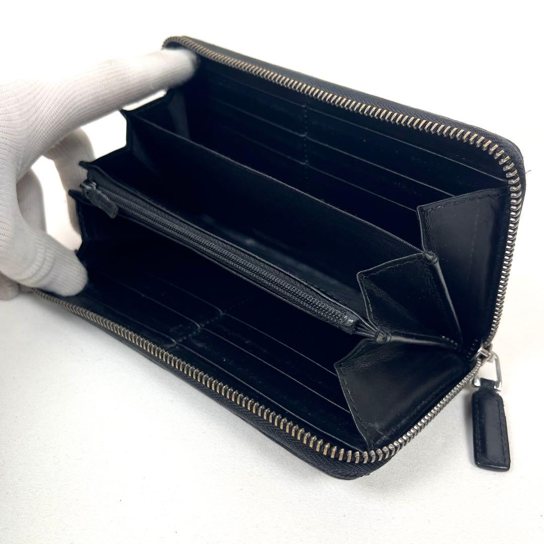 グッチ　長財布　GGシマレザー　ロゴ型押しエンボス　ラウンドファスナー　定番人気