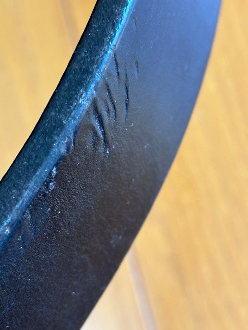 サムライジーンズ　本革極厚　ヘビィーカーブベルド黒 サイズ36