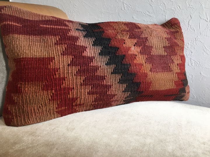 ビンテージラグ　トルコラグ　オールドキリム　クッションカバー