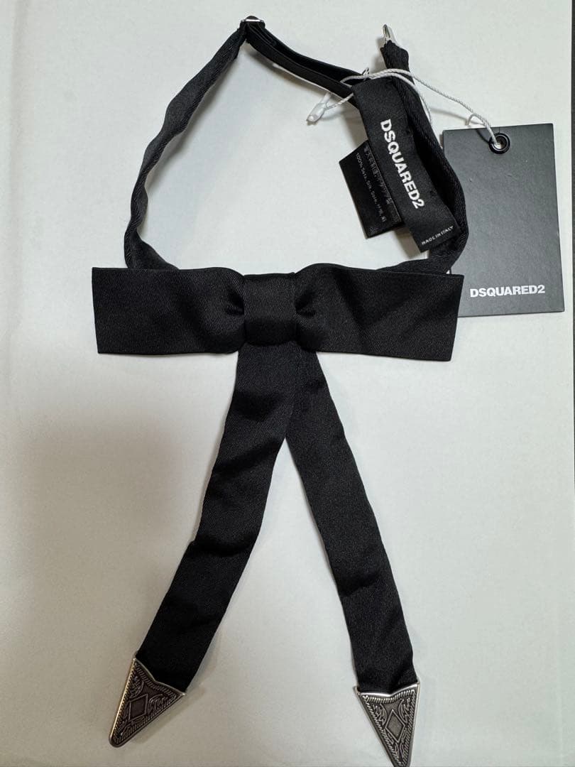 【本日限定価格】DSQUARED2 リボンボロタイ シルク100% イタリア製