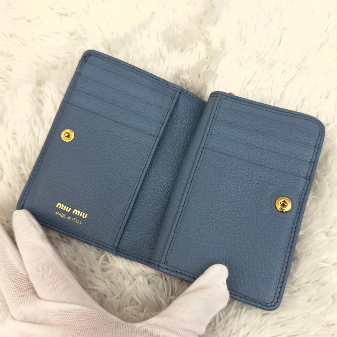 美品⭐️現行 RFID内蔵 MIUMIU ミュウミュウ 財布 マドラス ICチップ