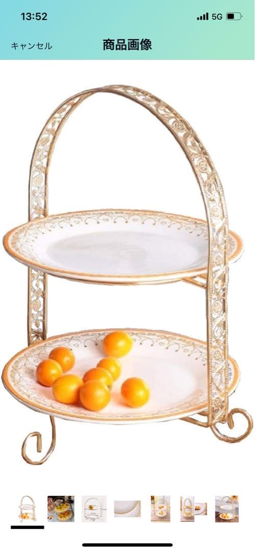 新品未使用　6台セットアフタヌーンティーケーキ台スタンド2段