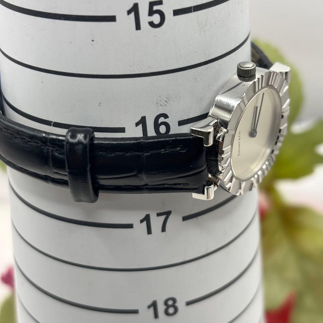 稼働品☆ベルト新品　ティファニー　アトラス　レディース腕時計