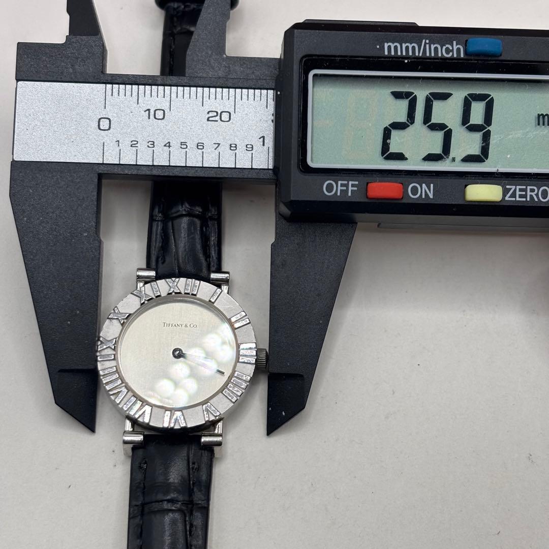 稼働品☆ベルト新品　ティファニー　アトラス　レディース腕時計