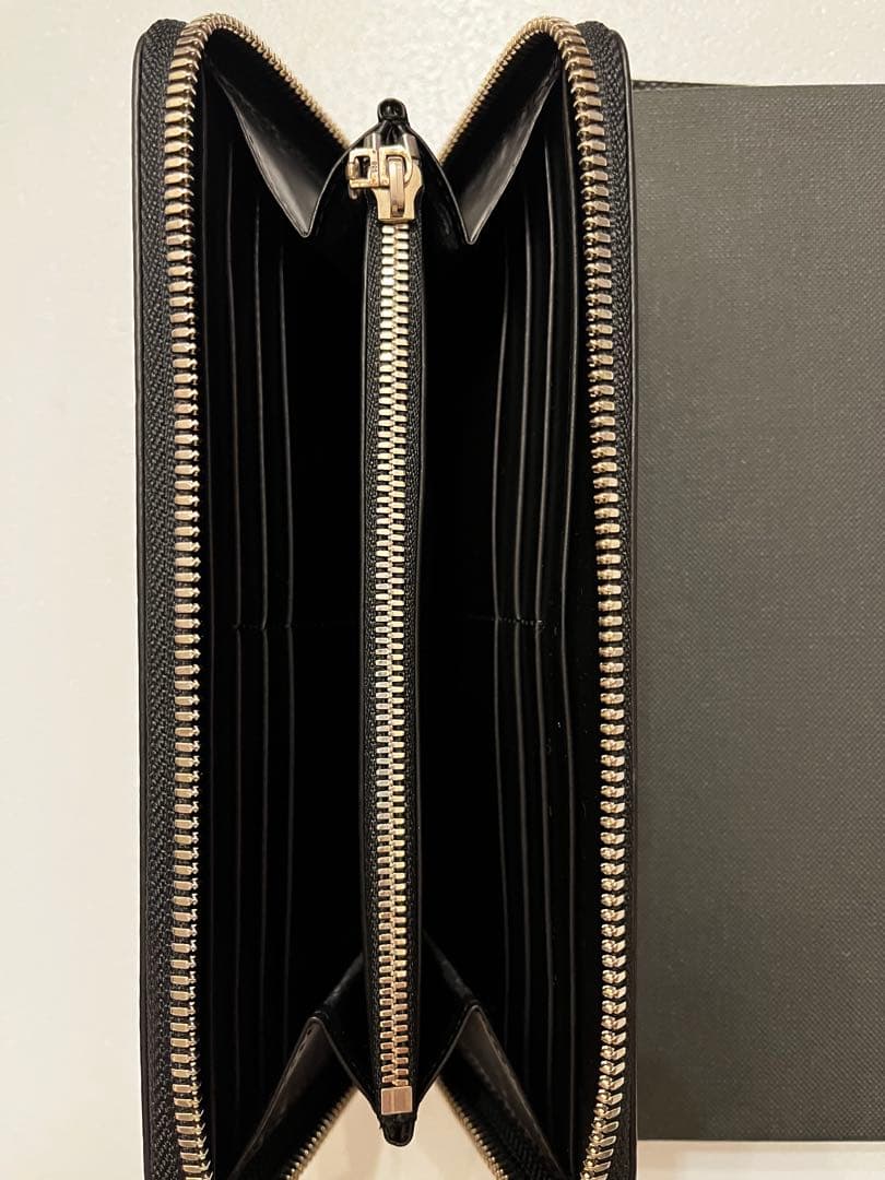 【未使用】ELITL LEATHER ROUND ZIP 長財布 ダイヤ 牛革