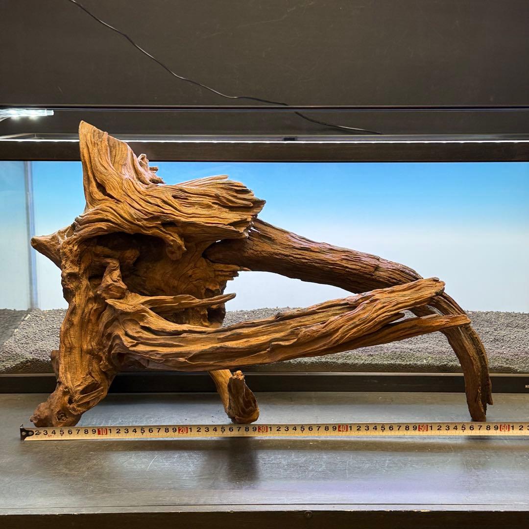 MRW-7288 特大赤系流木　2本セット　90cm水槽用　アクアリウム