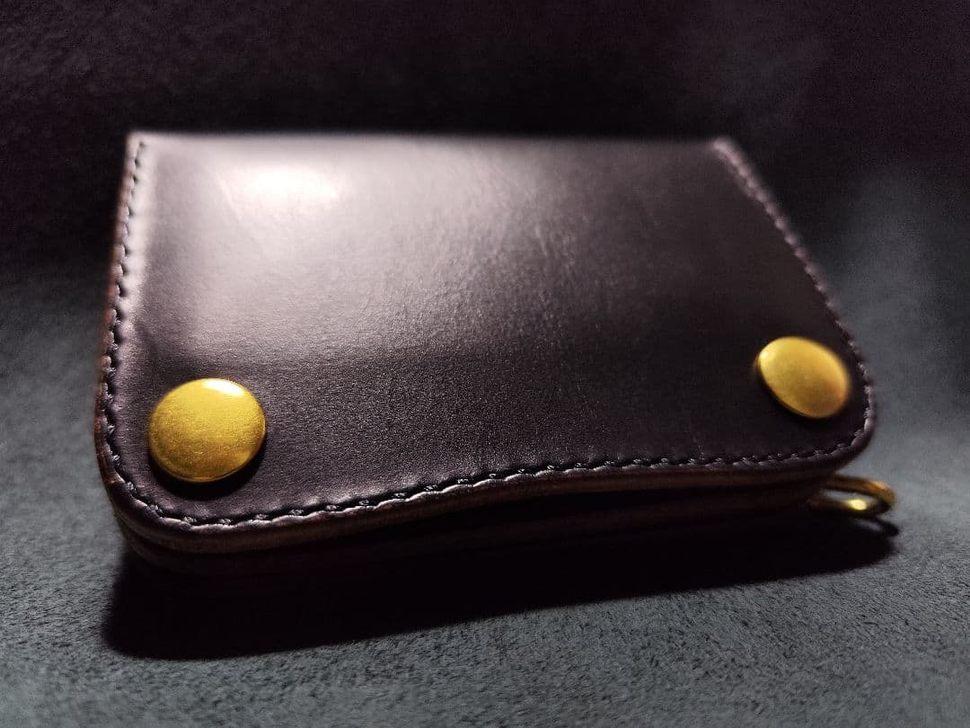 HORWEENクロムエクセル ショートトラッカーウォレット　ブラック　⑭