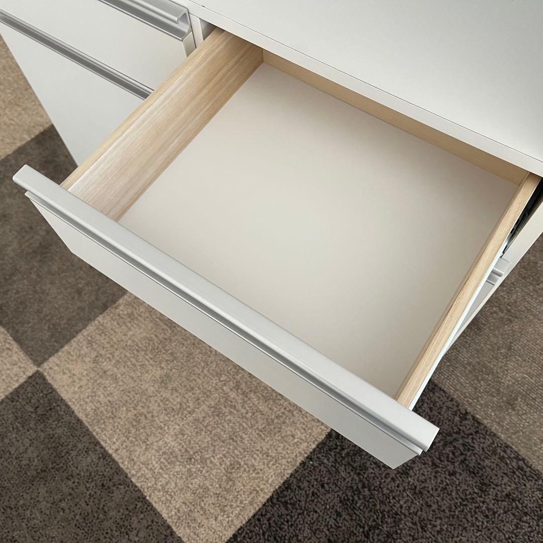 東京23区配送無料✨設置まで❗️レンジボード　キッチンボード　ホワイト　美品