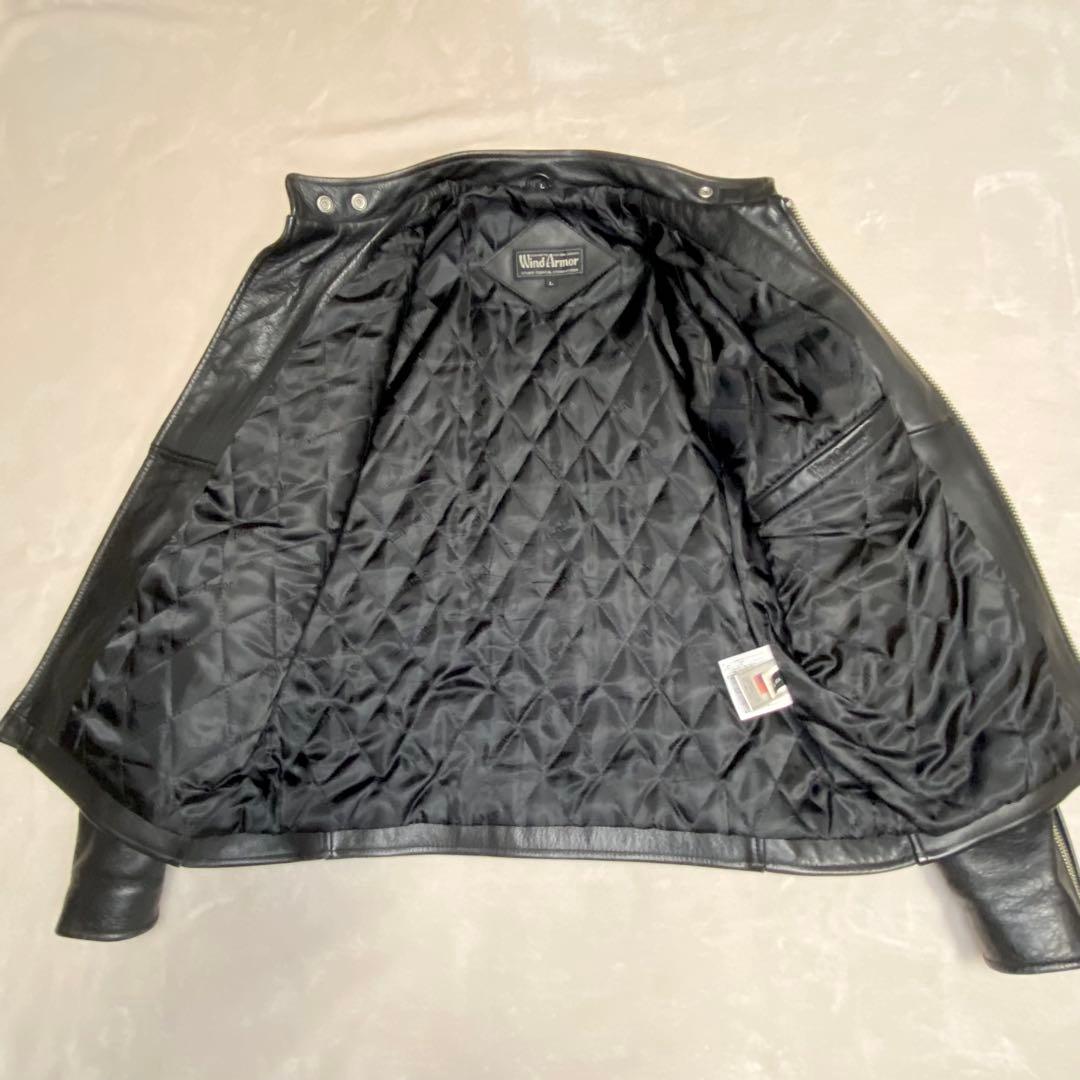WindArmor ウィンドアーマー シングルライダース リアルレザー牛革 L