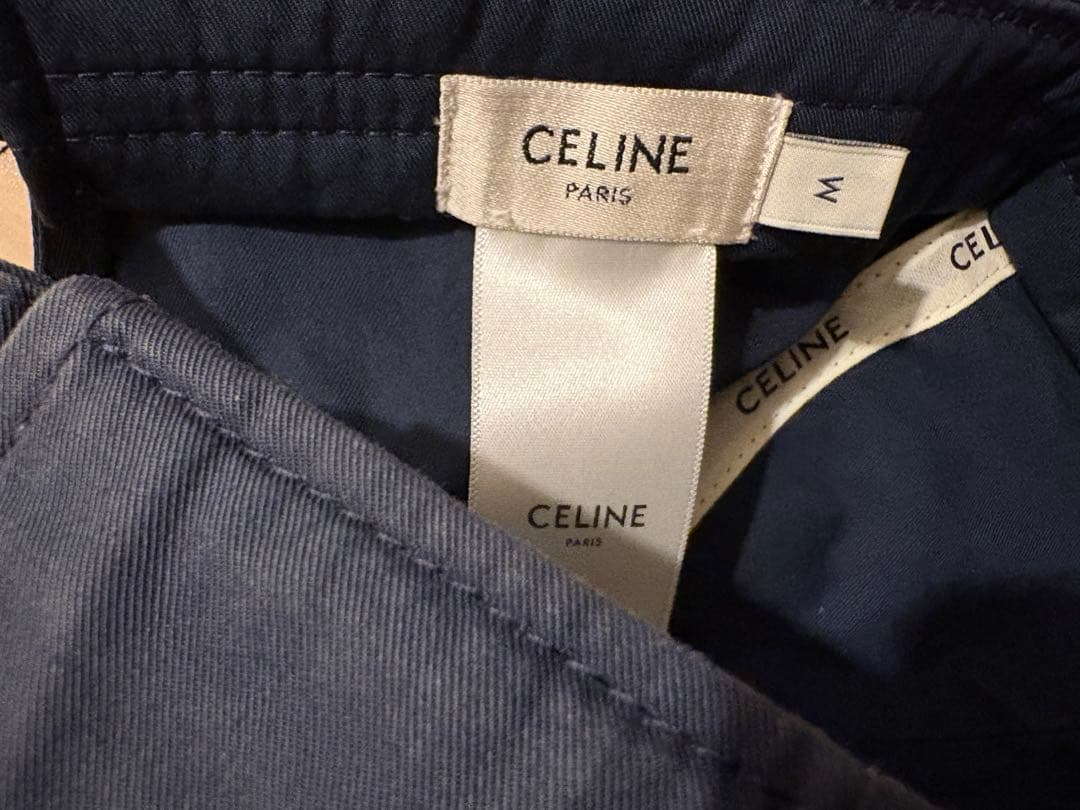 セリーヌ　CELINE Cロゴキャップ ネイビー