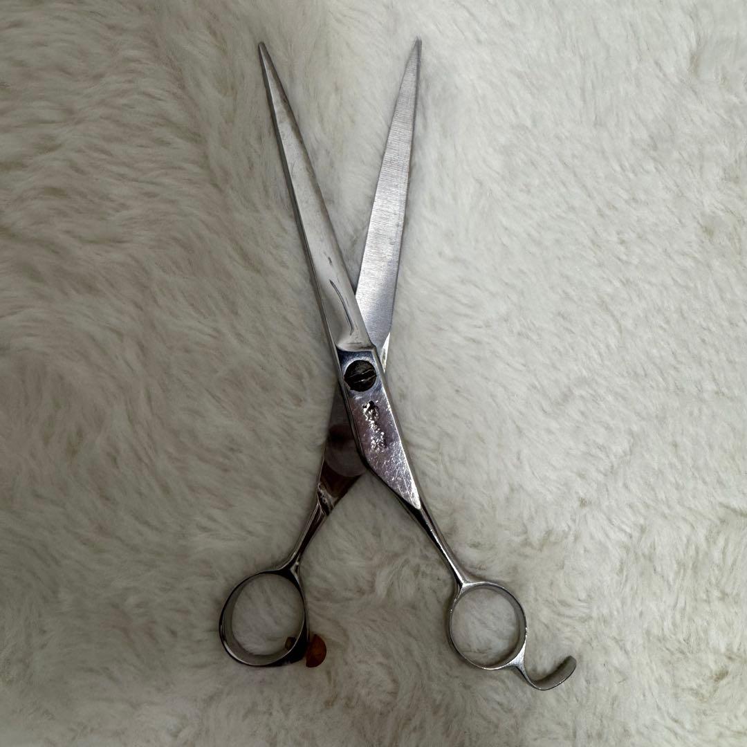 菊王冠 トリミングハサミ 66 ステンレス製 ストレート 仕上げシザー