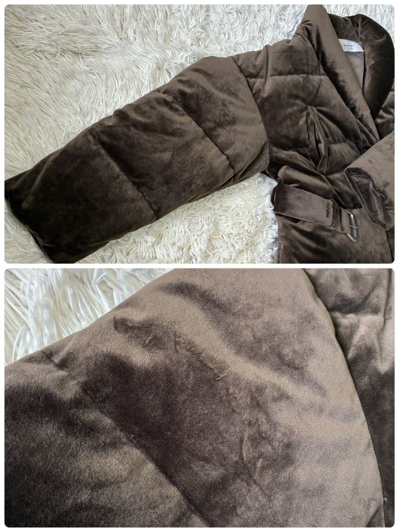 ジャケット・アウター AMERI VELVET DOWN JACKET