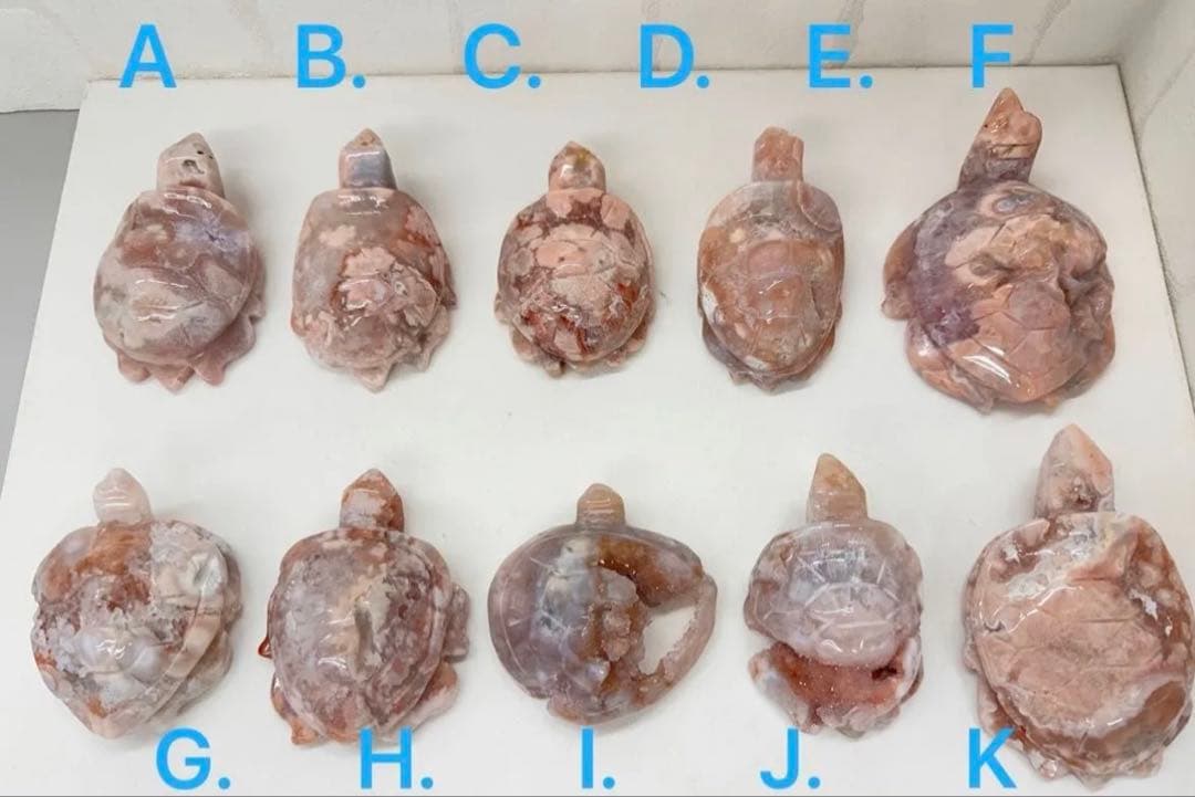 SALE. 一律6000円　ピンクアメジスト　カメ　タートル　天然石　開運