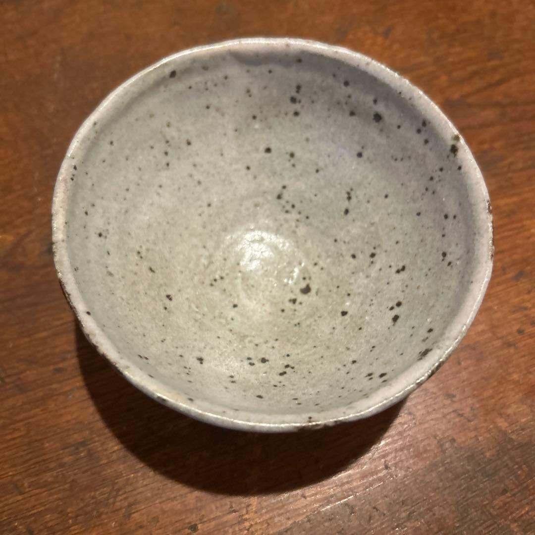 小野鉄平　鉄化粧飯碗　茶碗