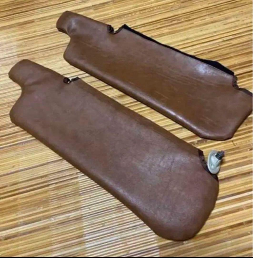 78プラド　ブラウン　サンバイザー　カバー　左右セット