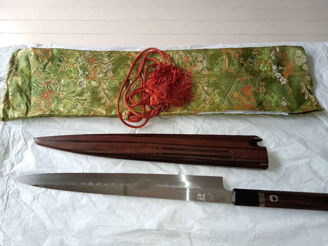 水野製作所 柳刃包丁 鞘付き