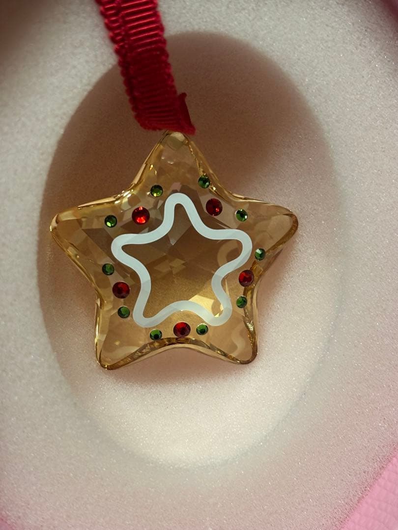 スワロフスキー　オーナメント　ジンジャーブレッド　スター