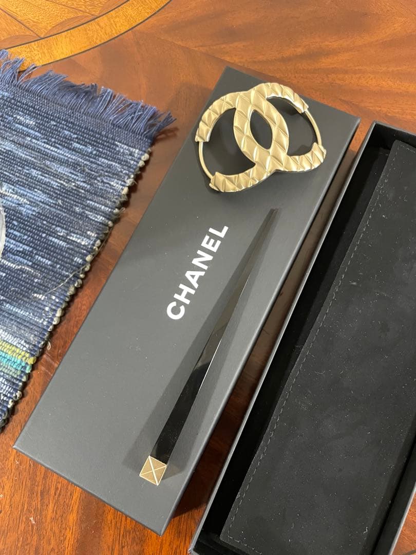 CHANEL　シャネル　ヘアピン　ココマーク　マトラッセ　髪留め　髪飾り　くし