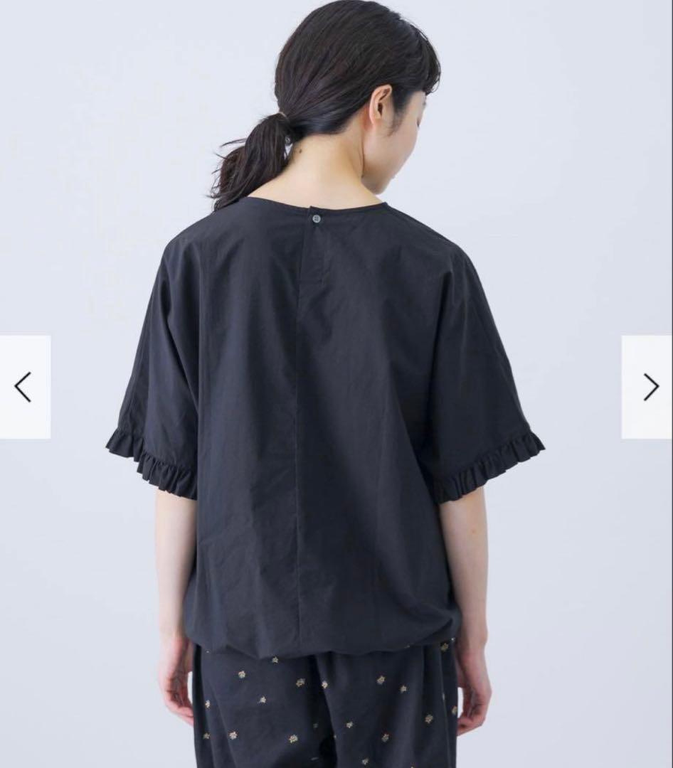 かぐれ　新品　今季　2025 薄手　半袖　フリルスリーブプルオーバー