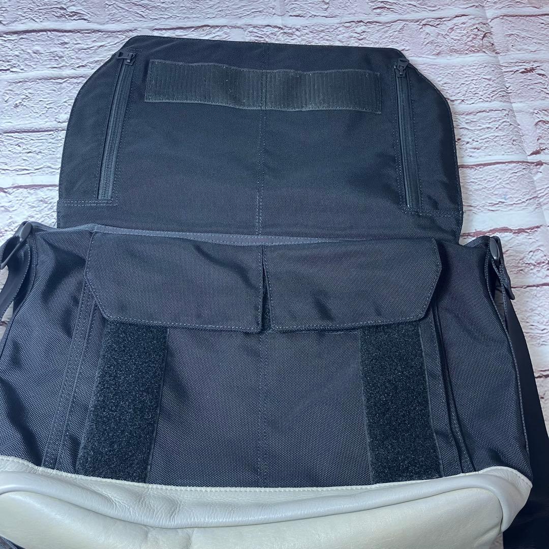 完売品 ポーター デュオ DUO メッセンジャーバッグ A4可 シボ革 ナイロン