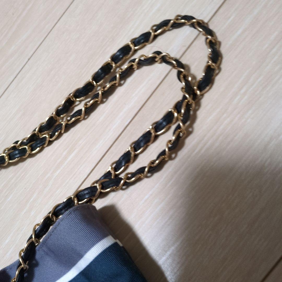 CHANEL ストライプ トートバッグ