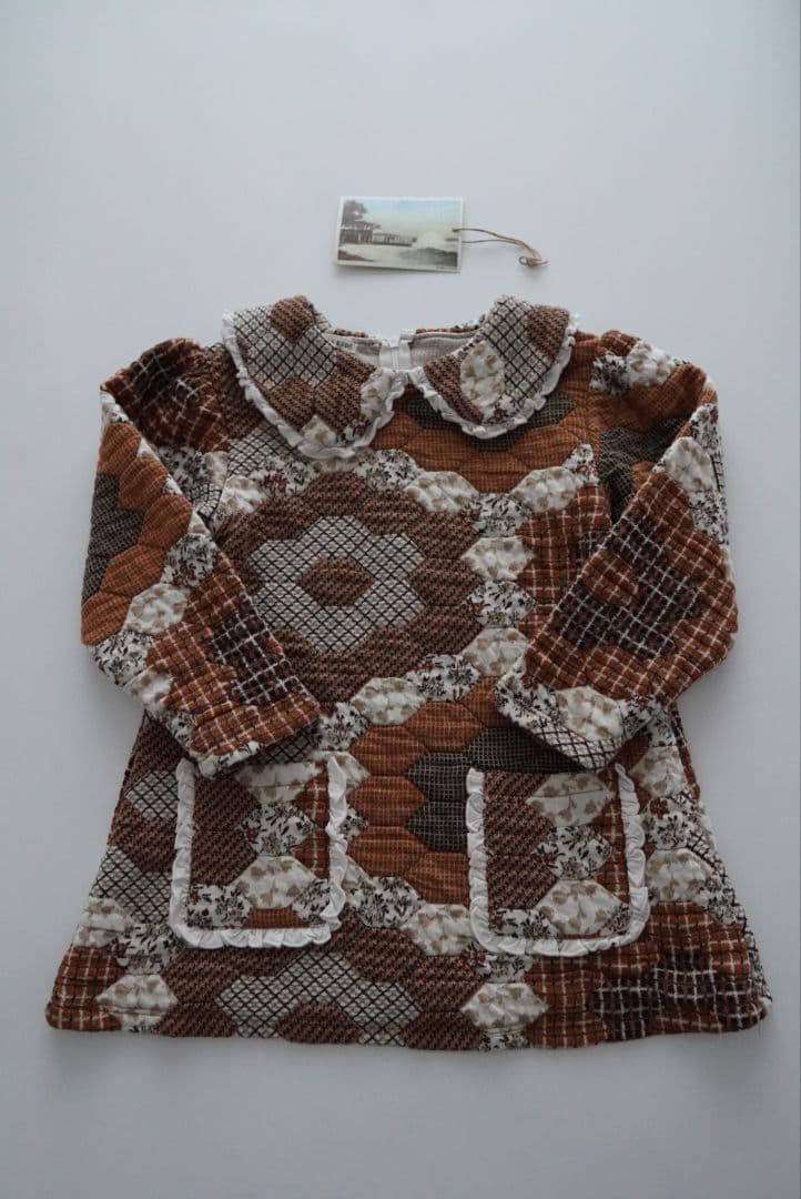 fish&kids　パッチワークワンピース