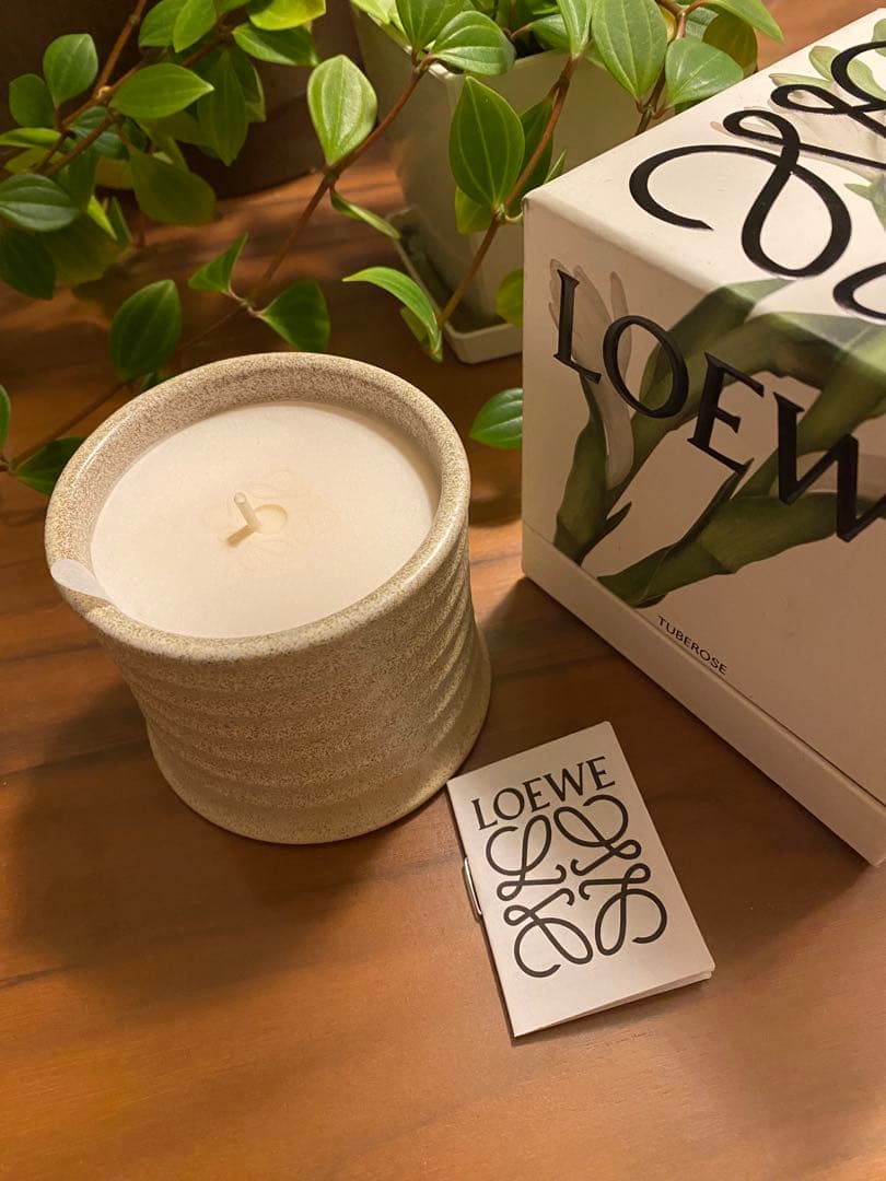 【新品未使用】LEWE ロエベフレグランスキャンドル　チューべローズS 170g
