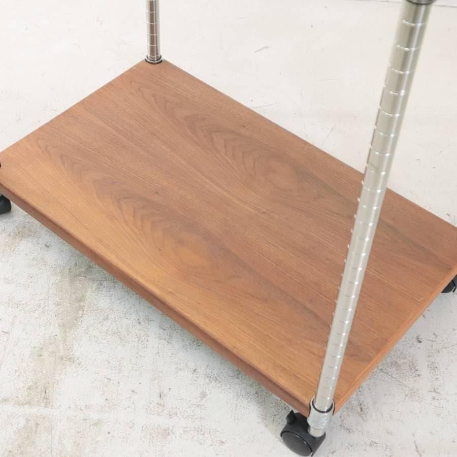  ERECTA ホームエレクター ウッドシェルフ ワゴン ウォールナット