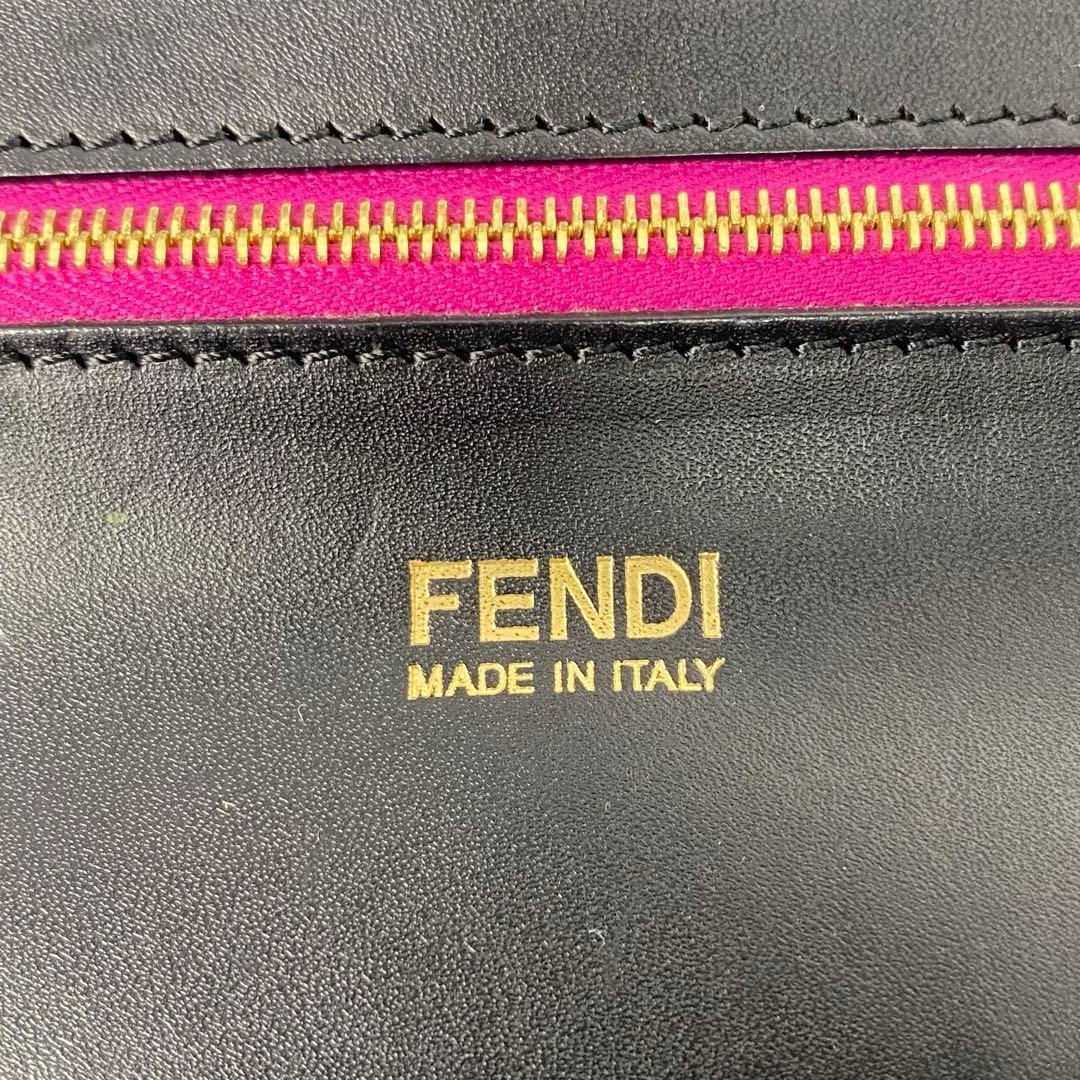 【希少】フェンディ トートバッグ ペカン柄 8BH252 ナイロンキャンバス