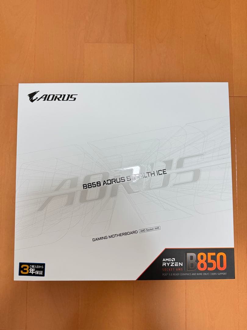 F*b様 マザーボードB850 AORUS STEALTH ICE ※商品確認の