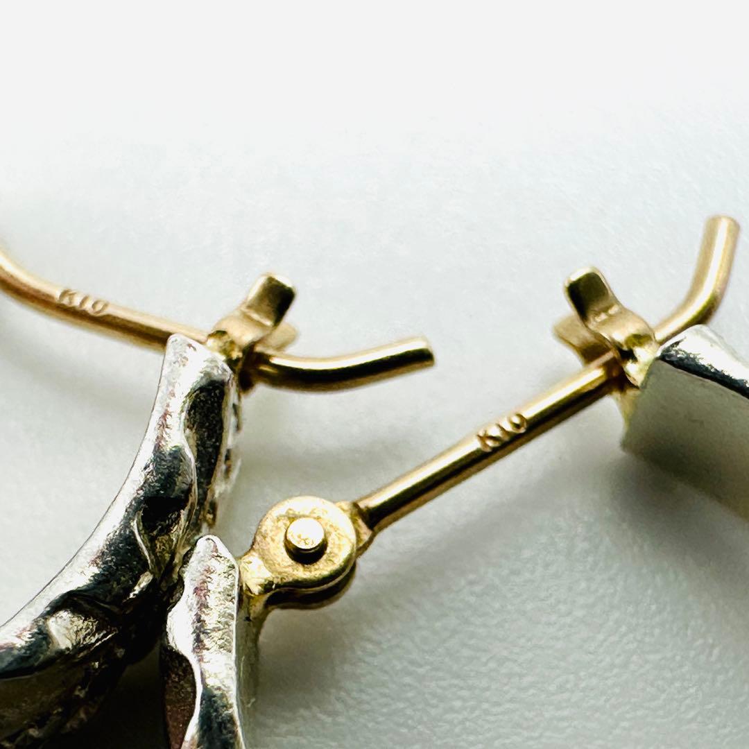 現行品　agete シルバーピアス（S） フープ　シルバー　K10