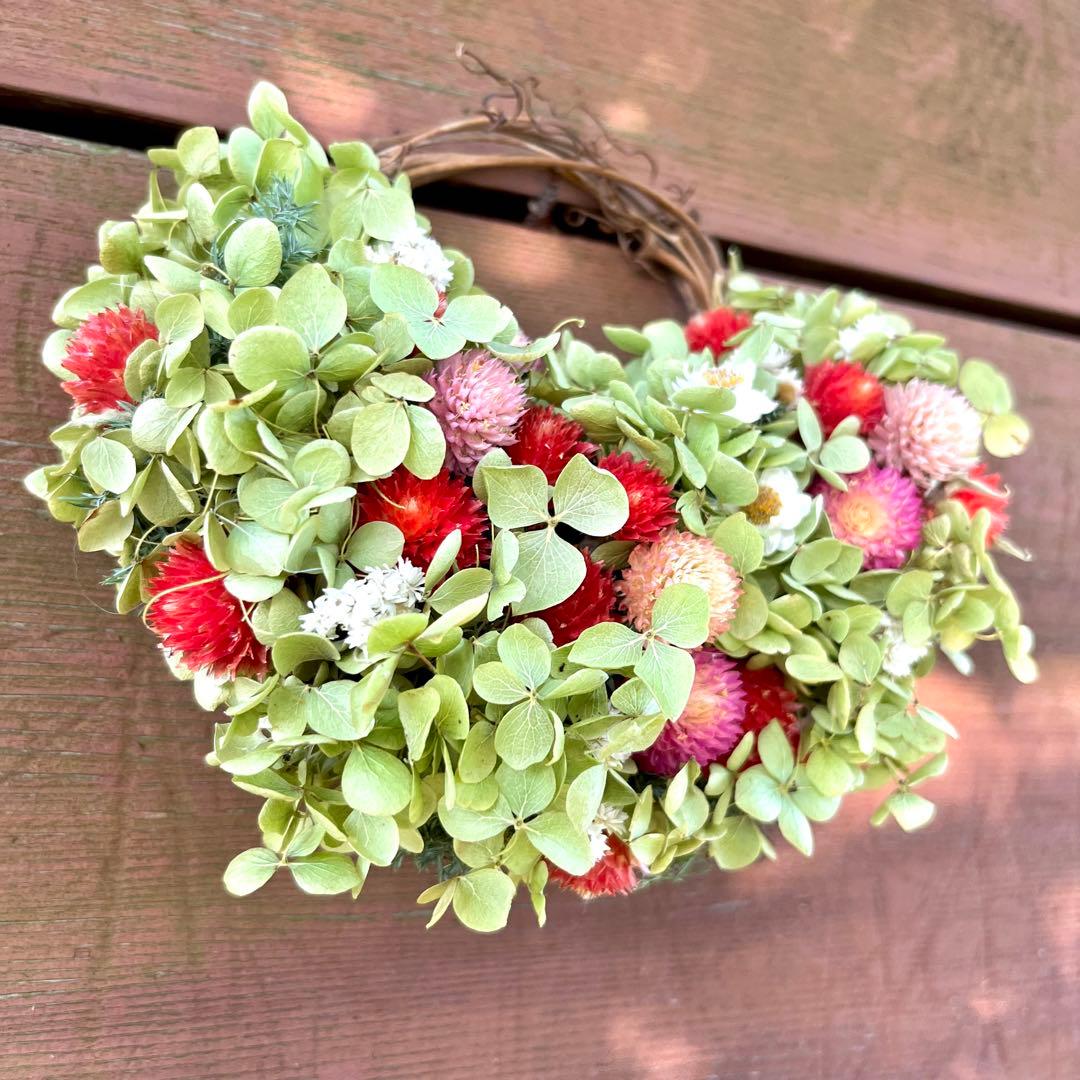 アナベル紫陽花　リース