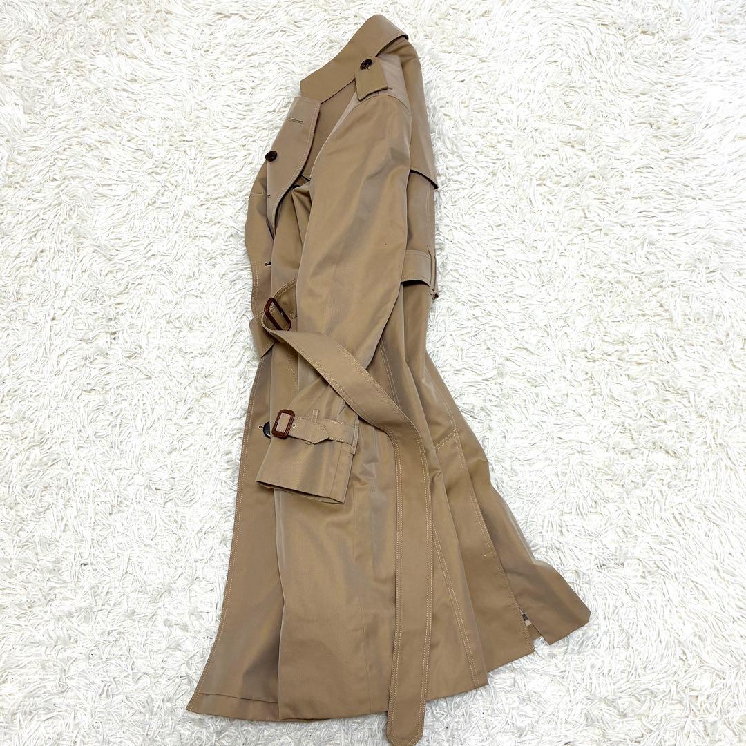 未使用に近い バーバリー ライナー付 トレンチコート ノバチェック ベルト 36