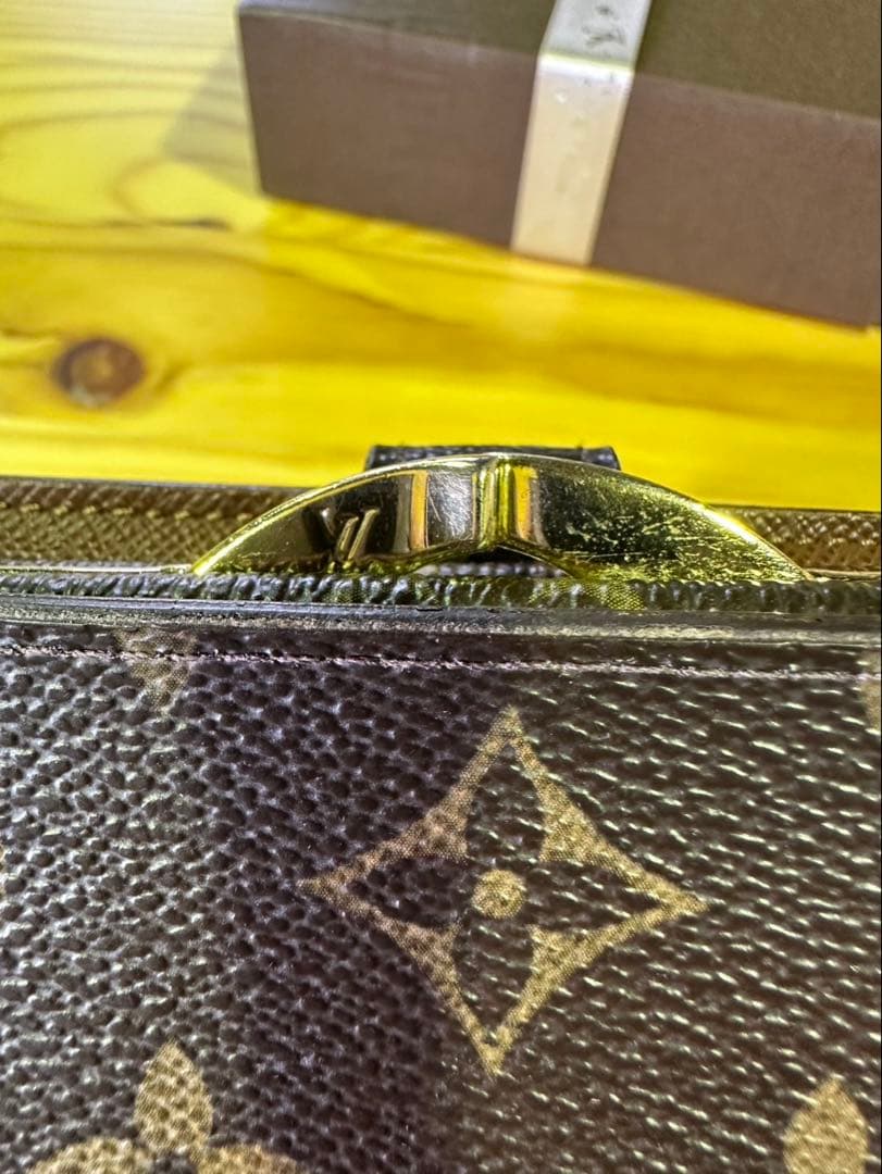 g1407 ルイヴィトン モノグラム がま口 折り財布