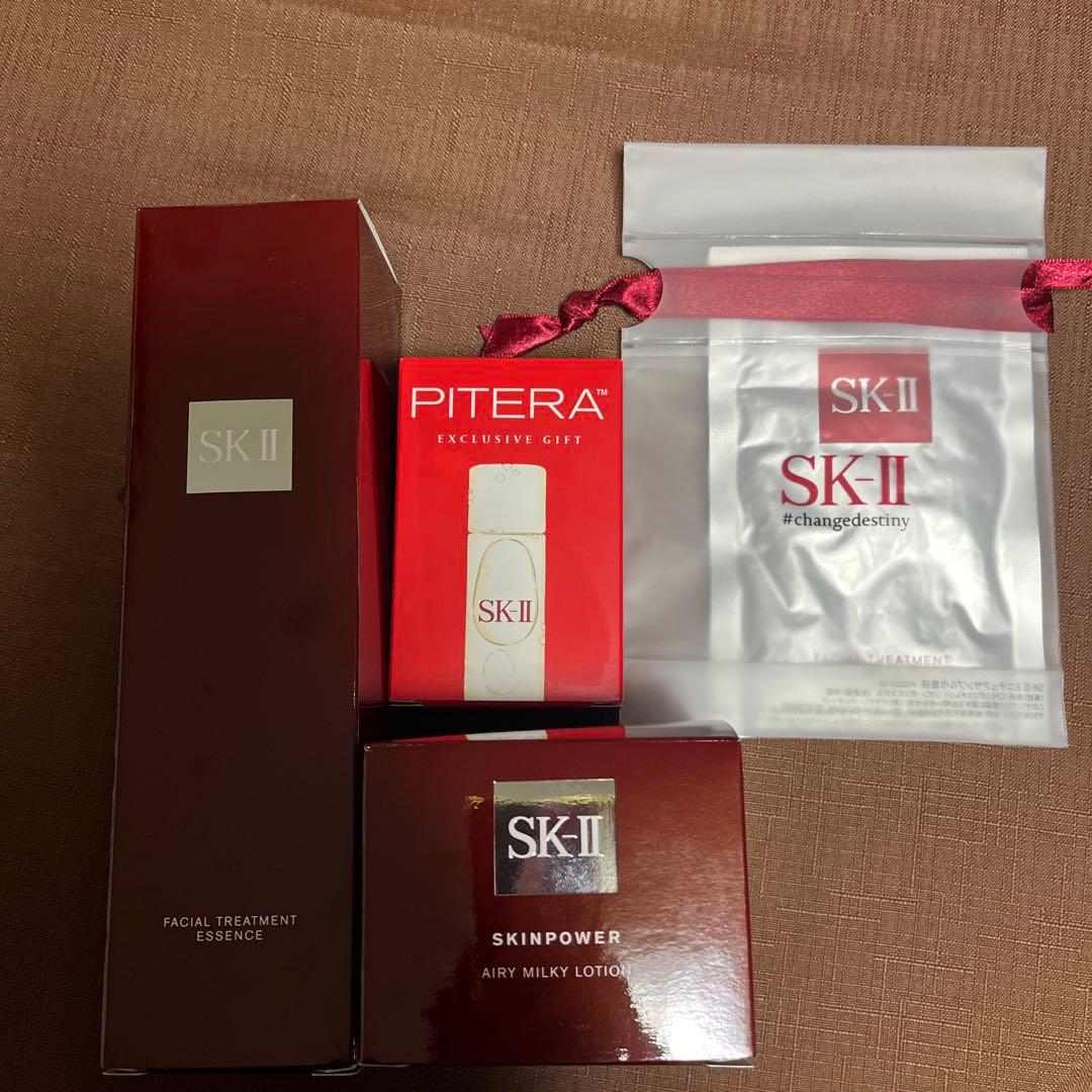 SK-2のフェイシャルトリートメントエッセンスとスキンパワーエアリーとサンプル