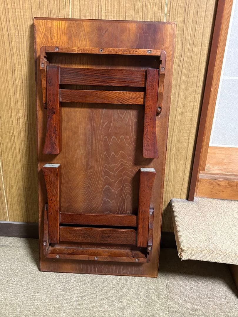 文机ダークブラウン 光沢仕上げ折りたたみ式