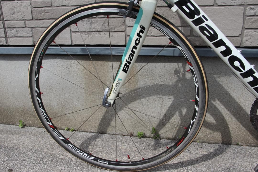 引き取り限定♪人気のビアンキ♪VIA NIRONE7♪RS80カーボンホイール♪