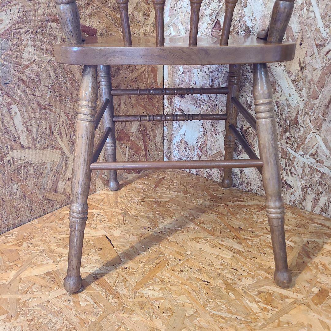 4 山善 椅子 アンティーク調 チェア　ウィンザーチェア