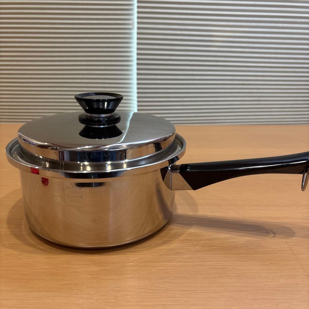 新品　アムウェイ　 Queen 蓋付き　片手鍋　クィーンクック　大ソースパン