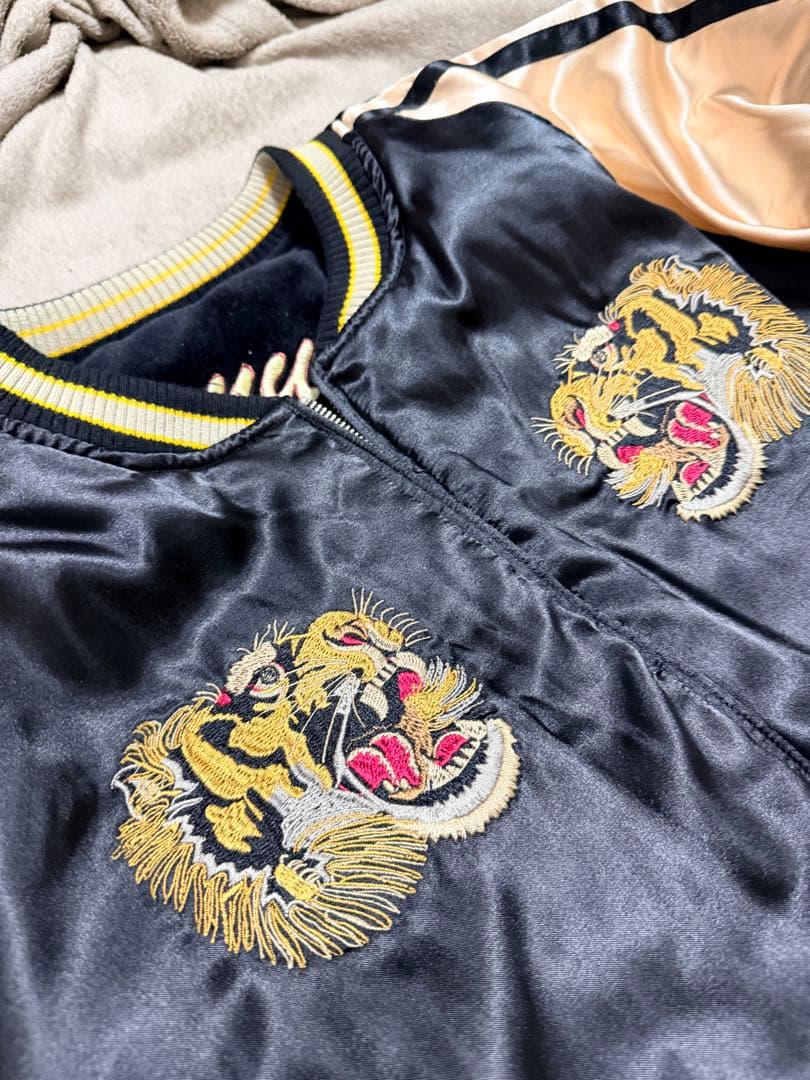 美品 サムライ 別珍 DRAGON 虎 日本限定 スカジャン vintage