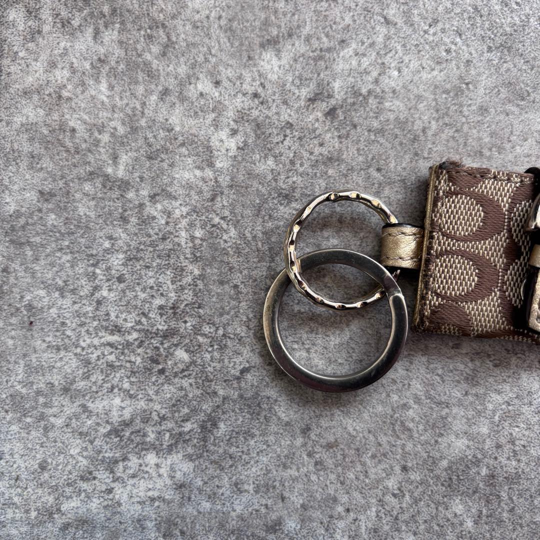 COACH コーチ ウォレット バッグ チャーム キーリング キーホルダー