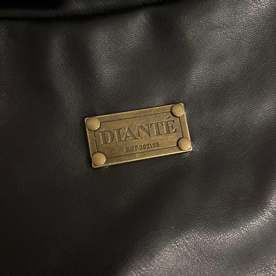 DIANTE＊ショート丈フェイクレザーブルゾン