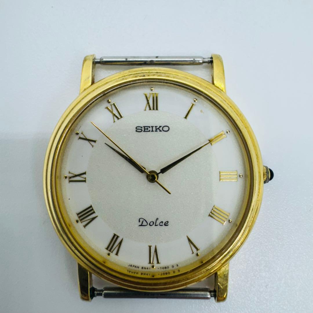 ✨SEIKO✨セイコー✨DOLCE✨8N41-7030✨ホワイト文字盤✨腕時計✨