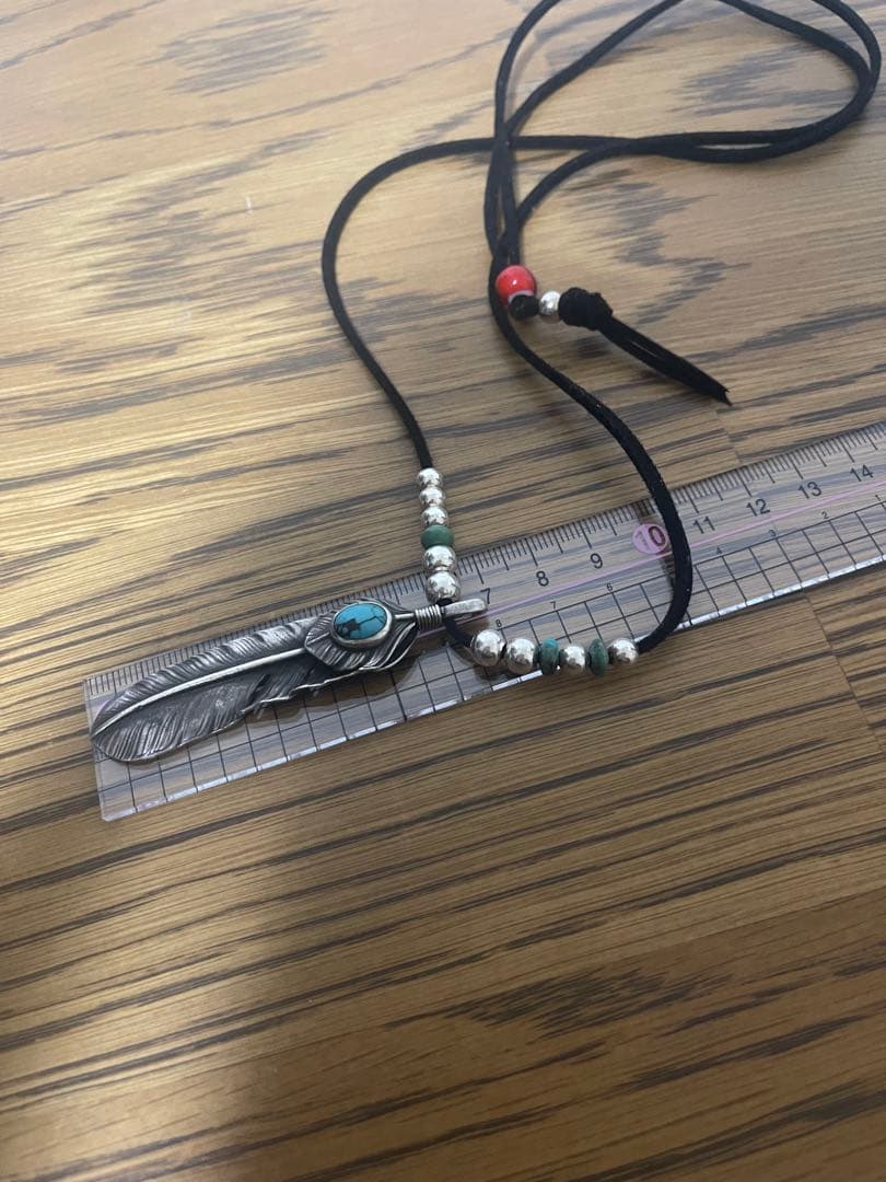 goro's縄無しオールドターコイズフェザー　OLD左向き