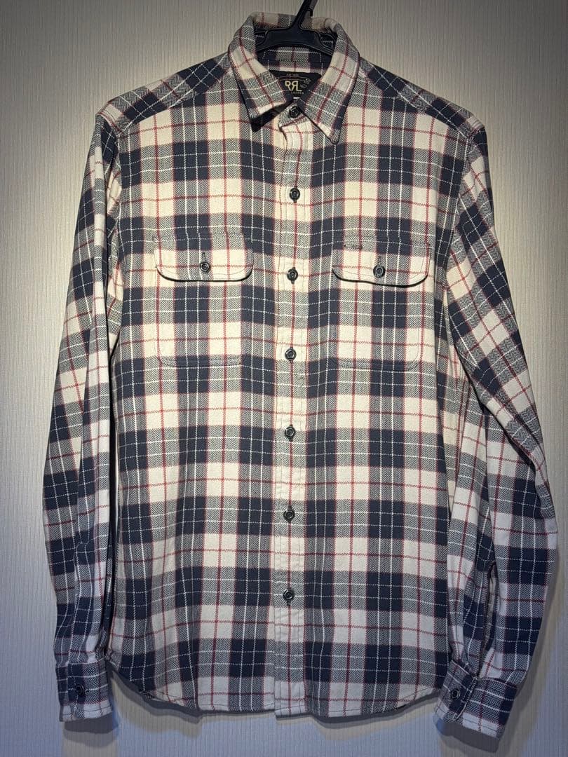 RRL ダブルアールエル チェック柄 フランネル 長袖シャツ/XS