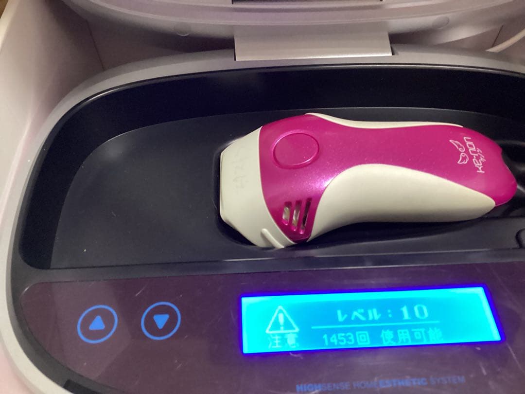 ケノン6、2ver KE-NON 脱毛器 ピンク ストロングカートリッジ付き